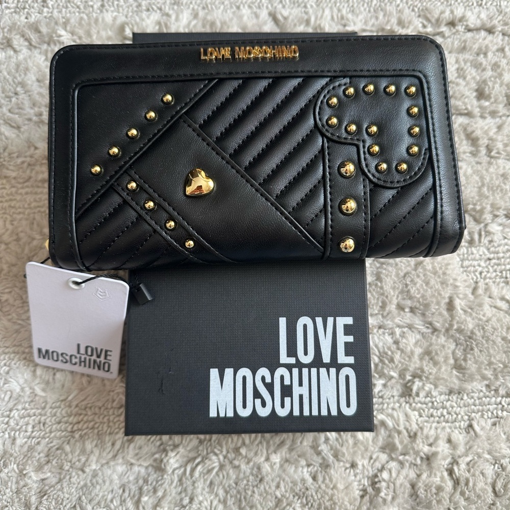 Love Moschino Black and Gold Women's Bag